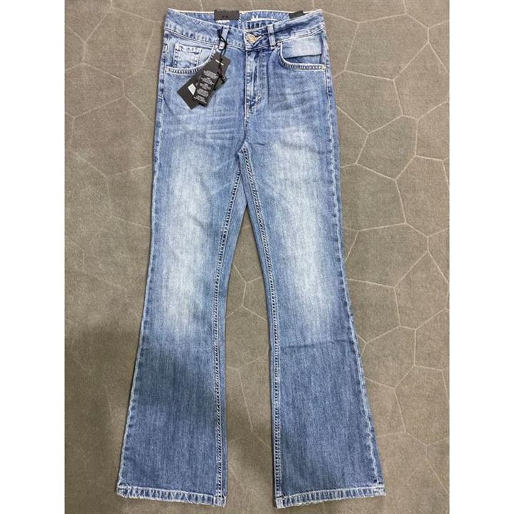 شلوارلی دم پا گشاد خارجی برند never denim سایز اسمال فرح شاپ